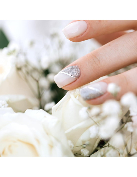 20 Rollos Cinta de Rayado para Uñas Dorada y Plateada 1mm