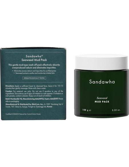 Mascarilla de Barro Vegana SkinCure con Algas Marinas 99g Mascarilla de Barro Vegana SkinCure con Algas Marinas 99g