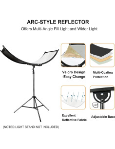 Reflector Clamshell FUDESY 170x61cm 4 Colores con Bolsa 2