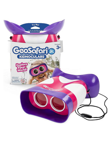 Binoculares Kidnoculars GeoSafari Jr. Rosa para Niños 2x