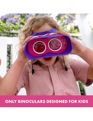 Binoculares Kidnoculars GeoSafari Jr. Rosa para Niños 2x