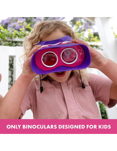 Binoculares Kidnoculars GeoSafari Jr. Rosa para Niños 2x