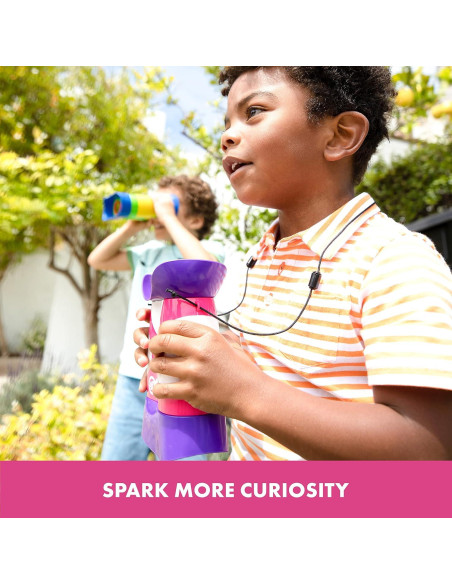 Binoculares Kidnoculars GeoSafari Jr. Rosa para Niños 2x