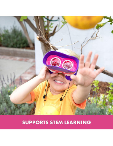 Binoculares Kidnoculars GeoSafari Jr. Rosa para Niños 2x