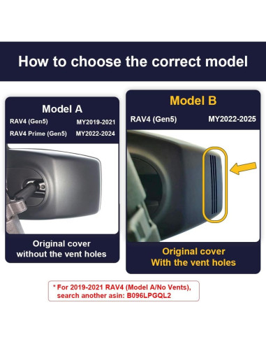 Cámara Dash Fitcamx 4K Delantera + 1080P Trasera para RAV4 2022-2025