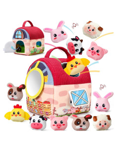 Juguete Sensorial para Bebés Vanvimen Granja con 12 Animales