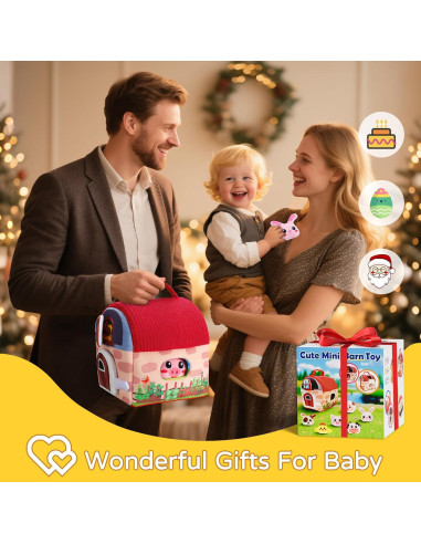 Juguete Sensorial para Bebés Vanvimen Granja con 12 Animales