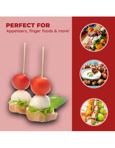 Pinchos de Bambú 10 cm Elementos Culinarios 300 Piezas