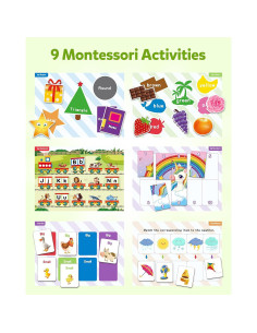 Libro Magnético Ocupado Coogam para Preescolar - 9 Actividades 2