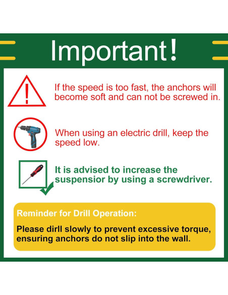 Kit de Anclajes y Tornillos para Paneles de Yeso Tanbupu 156PCS