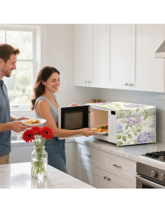 Cubierta para Microondas AOHMPT Antigrasa y Decorativa 26x22cm 2