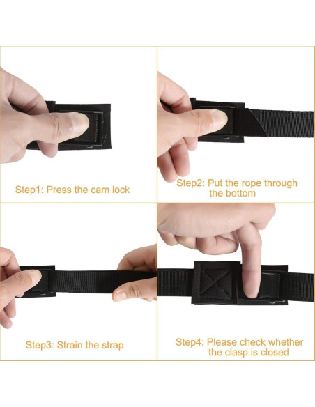 Correas de Amarre MOOCY 2.54cm x 3.05m Ajustables para Carga