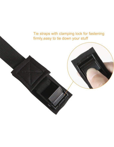 Correas de Amarre MOOCY 2.54cm x 3.05m Ajustables para Carga