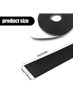 Tira de Transición Autoadhesiva PANO 5.08 cm x 2 m Negro 2