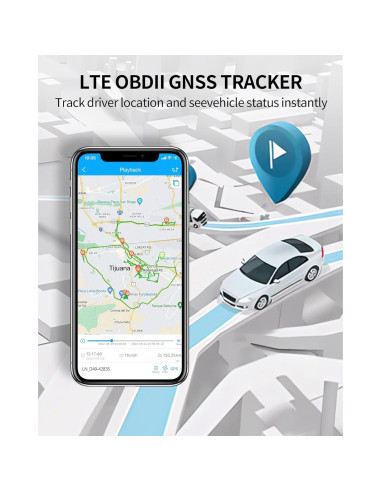 Rastreador GPS 4G LNCOON VL505 para Vehículos OBD-II