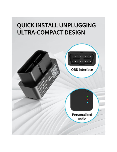 Rastreador GPS 4G LNCOON VL505 para Vehículos OBD-II