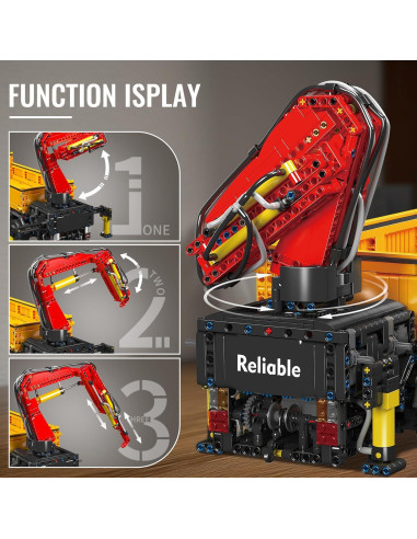 Grúa Móvil de Construcción Mould King 17050 4012 Piezas RC