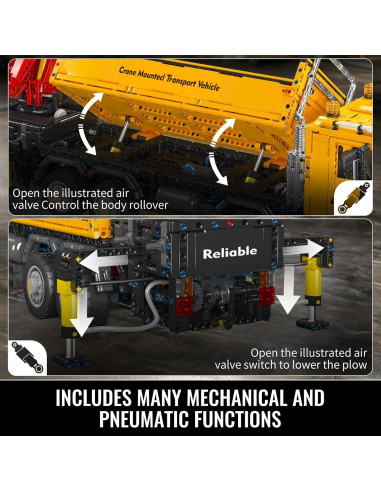 Grúa Móvil de Construcción Mould King 17050 4012 Piezas RC
