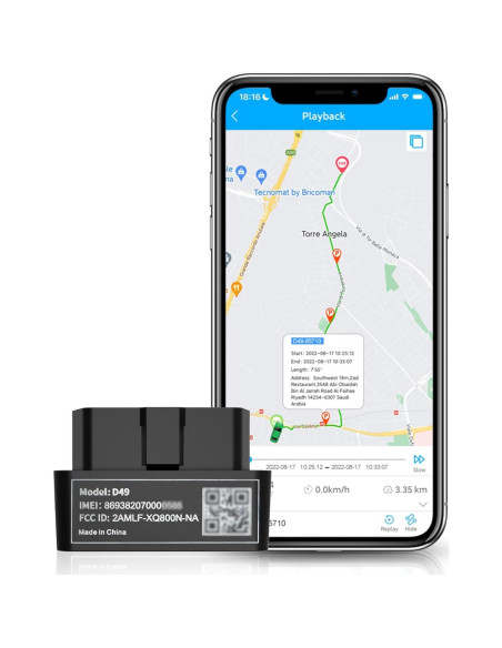 Rastreador GPS 4G LNCOON VL505 para Vehículos OBD-II