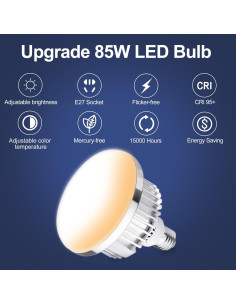 Kit de Iluminación Softbox Mini Skytex 40x40cm 2pcs 85W LED 2