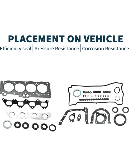 Kit de Junta de Culata TUCKBOLD para Toyota 5AFE 411116221