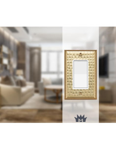 Placa de Pared Rocker Monarch Abode Oro Cepillado 2 Unidades 2