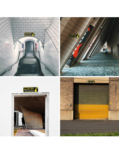 Señal de Cuidado con la Cabeza LONGMUU Vinilo 30x10 cm 2