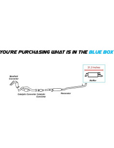 Silenciador de Acero Inoxidable Escape Northeastern para Toyota Camry 2002-2006 y Solara 2002-2008 2