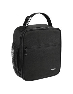 Bolsa de Almuerzo Aislada BOOEUDI Negra 26.7x12.7x24.1cm