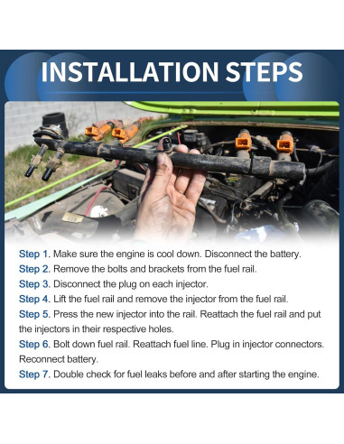 Inyector de combustible INFINAUTO 23209-0A010 para Toyota 3.0L