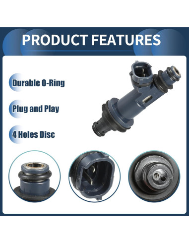 Inyector de combustible INFINAUTO 23209-0A010 para Toyota 3.0L