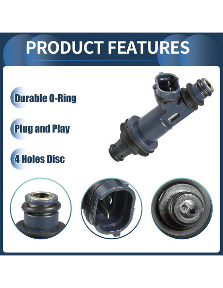 Inyector de combustible INFINAUTO 23209-0A010 para Toyota 3.0L