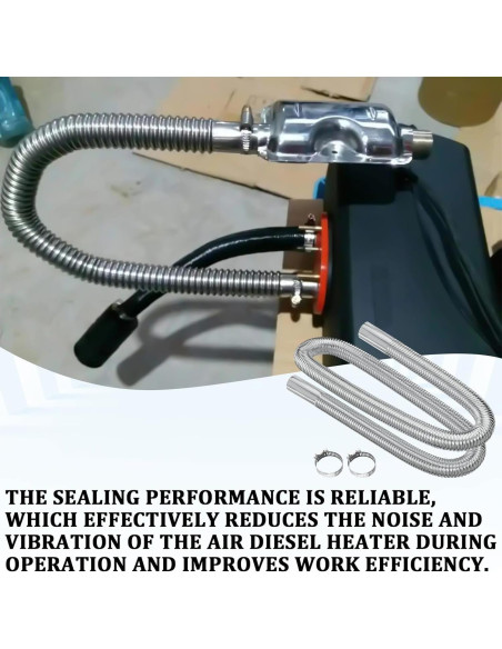 Tubería de Escape Flexible KUQUTIDY 149.86 cm Acero Inoxidable