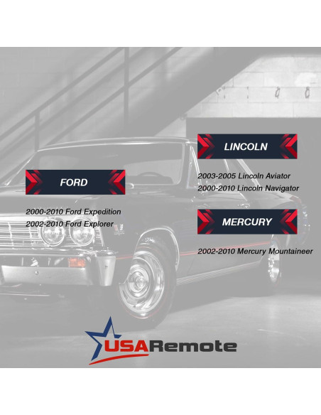 Control Remoto Ford Expedition Explorer 5 Botones Set de 2
