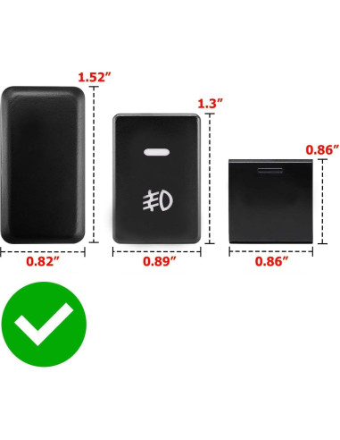 Interruptor de Botón 4 Polos 12V iJDMTOY con LED para Toyota