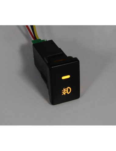 Interruptor de Botón 4 Polos 12V iJDMTOY con LED para Toyota