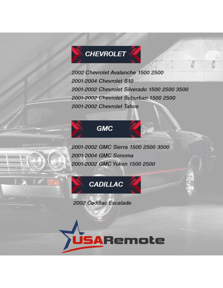 Llave Remota USARemote 3 Botones Programable 0.04 kg