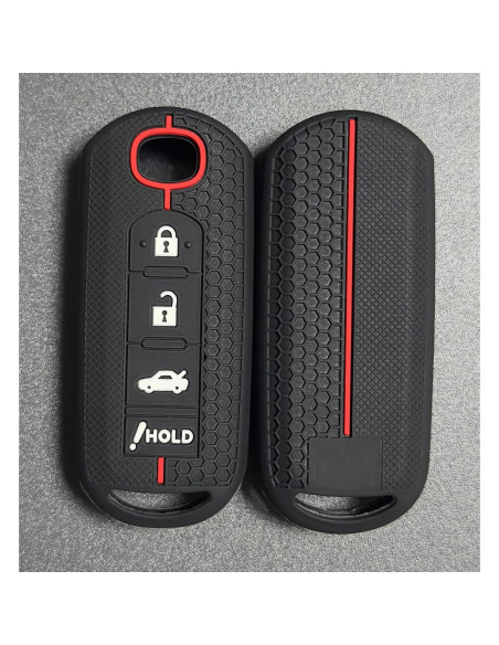 Cubierta de Llave de Silicona REPROTECTING 4 Botones Negro/Gris