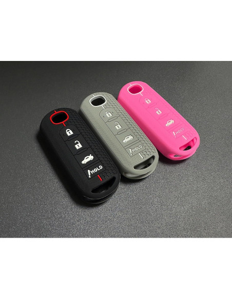 Cubierta de Llave de Silicona REPROTECTING 4 Botones Negro/Gris