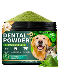 Polvo Dental para Perros Fuzzycare 150g - Limpieza Natural