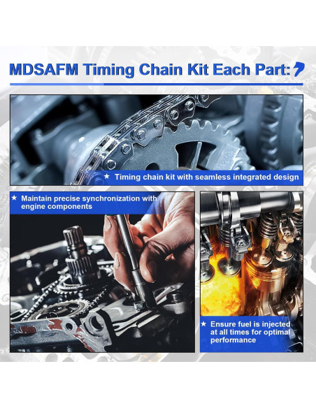 Kit de cadena de distribución MDSAFM con bomba de agua GMB 1.8L