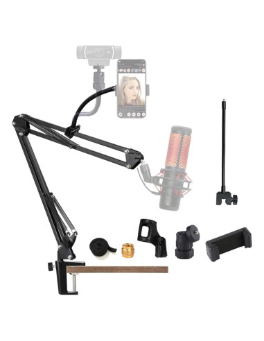 Soporte de Micrófono Profesional Etubby con Brazo Gooseneck