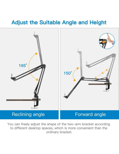 Soporte de Micrófono Profesional Etubby con Brazo Gooseneck