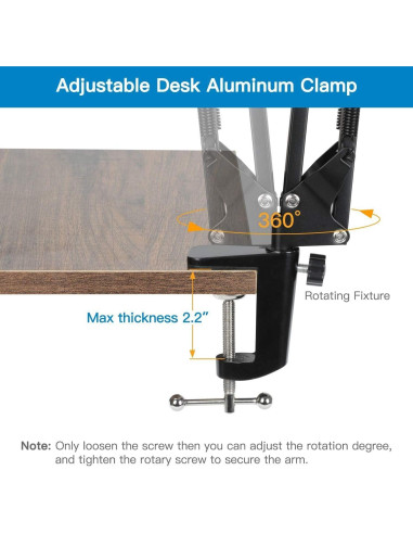 Soporte de Micrófono Profesional Etubby con Brazo Gooseneck