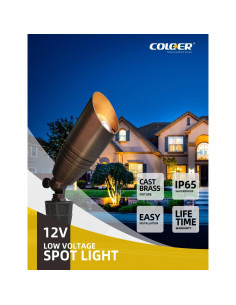 Foco de Jardín COLOER 12V LED 5W Bronce 450LM 2700K 2