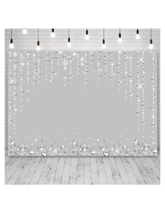 Fondo Fotográfico SENDY 2.1x1.5m Plateado Brillante