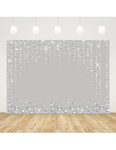 Fondo Fotográfico SENDY 2.1x1.5m Plateado Brillante 2
