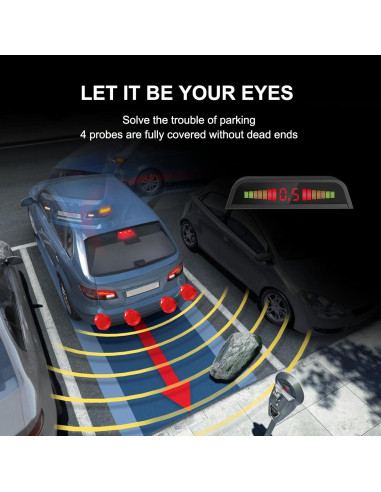 Sensores de Estacionamiento EKYLIN LED068 con Pantalla Compacta