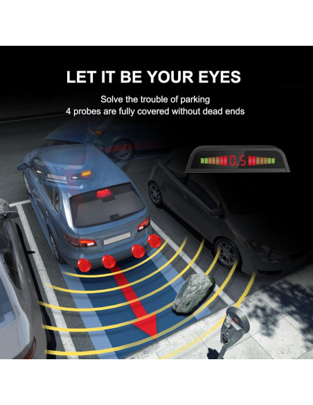 Sensores de Estacionamiento EKYLIN LED068 con Pantalla Compacta