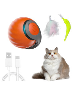 Bola Interactiva para Gatos Oiuyamn con Pluma y Modos